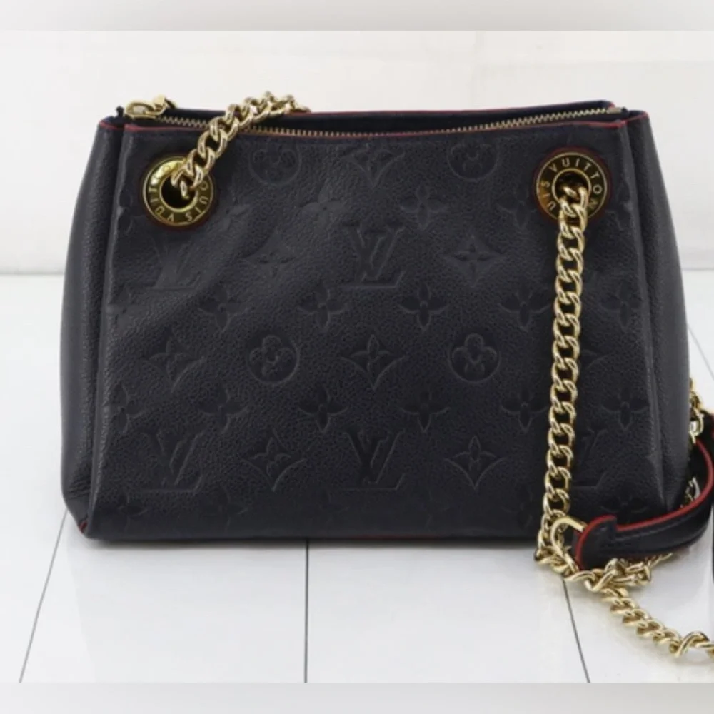 Louis Vuitton Monogram Empreinte Selene BB Marine Rouge Shoulder Bag! - Picture 1 of 6
